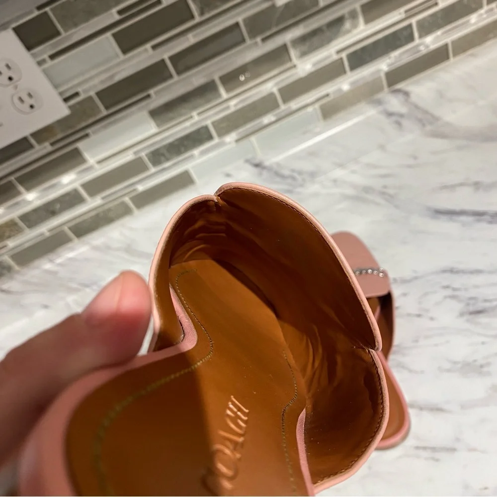 Coach‎ Sofi leather slides mules petal pink - Picture 8 of 16